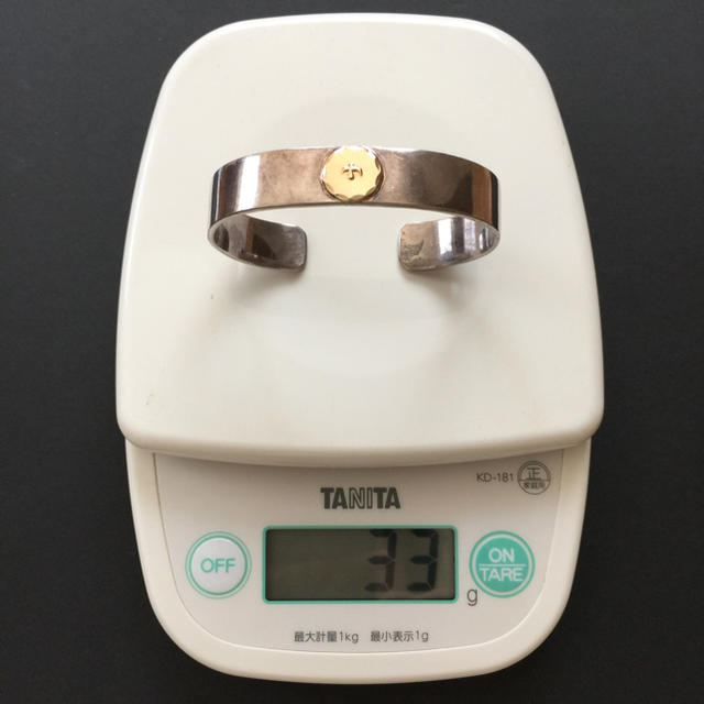 33g 本物 Goro's ゴローズ 平打ちブレスレット 平打ちブレス K18