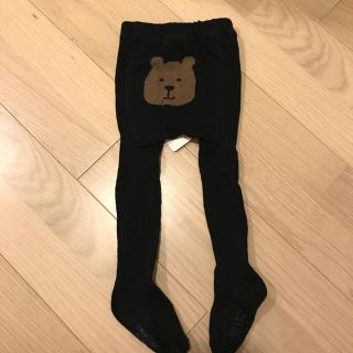 ベビーギャップ(babyGAP)のbabygap くまさんタイツ ブラック 12-24M(靴下/タイツ)