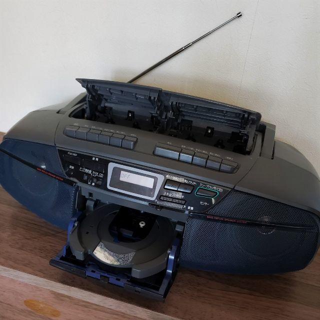 安心のパナソニック製 リモコン付 Wカセット RX-DT35 ラジオ | d-edge