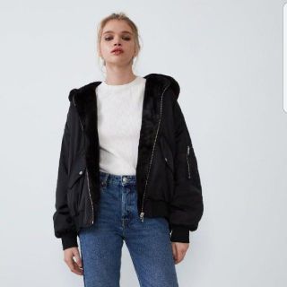 ザラ(ZARA)のZARAリバーシブル ボンバージャンバー(ダウンジャケット)