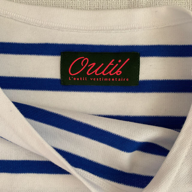Outil ウティ クルーネック バスクシャツ ボーダー 
