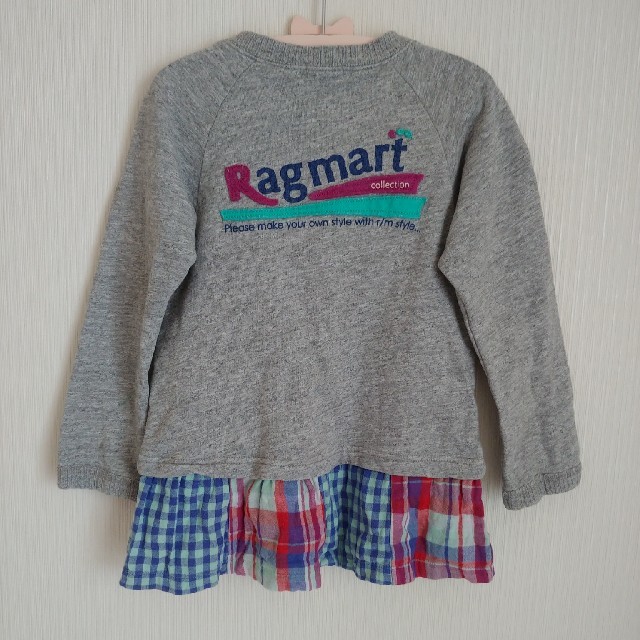 RAG MART(ラグマート)のラグマートのチュニックトレーナー  110センチ キッズ/ベビー/マタニティのキッズ服女の子用(90cm~)(ワンピース)の商品写真