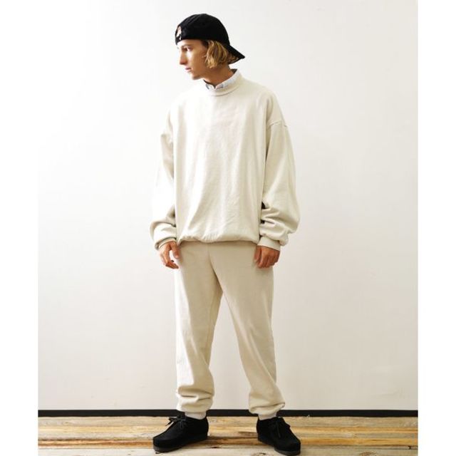 American Apparel(アメリカンアパレル)の新品 ロサンゼルスアパレル 14oz クルーネック スウェット L オフホワイト メンズのトップス(スウェット)の商品写真