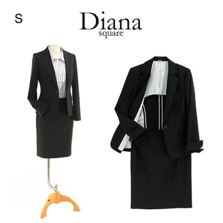 新品 S コナカ Diana WASHABLE & STRETCH 黒スーツの通販｜ラクマ