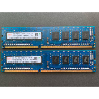 Hynix DDR3 4GB 2枚セット（合計8GB）デスクトップ PC メモリ(PCパーツ)