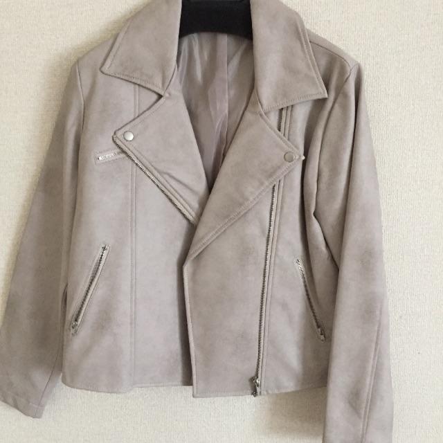 レザージャケット レディースのジャケット/アウター(ライダースジャケット)の商品写真