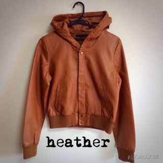 ヘザー(heather)のheather♡レザーアウター(ライダースジャケット)