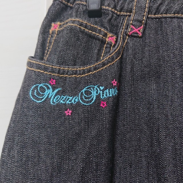 mezzo piano(メゾピアノ)のメゾピアノ デニムスカート キッズ/ベビー/マタニティのキッズ服女の子用(90cm~)(スカート)の商品写真