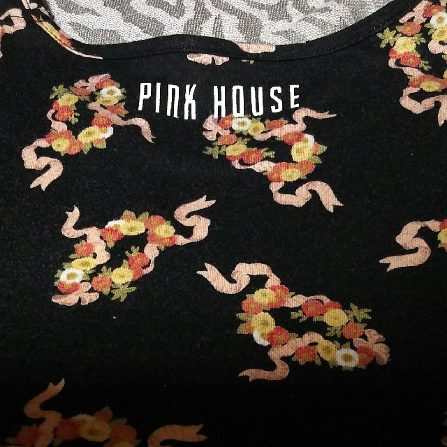 PINK HOUSE(ピンクハウス)のPINK HOUSE  リボンブーケＴシャツ レディースのトップス(Tシャツ(半袖/袖なし))の商品写真