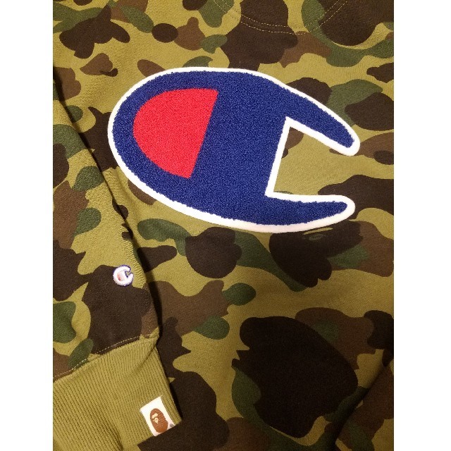 A BATHING APE(アベイシングエイプ)のA BATHING APE × Championコラボパーカー メンズのトップス(パーカー)の商品写真