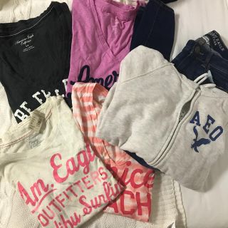 アメリカンイーグル(American Eagle)のアメリカンイーグル 6点セット Tシャツ パーカー ジーンズ(Tシャツ(半袖/袖なし))