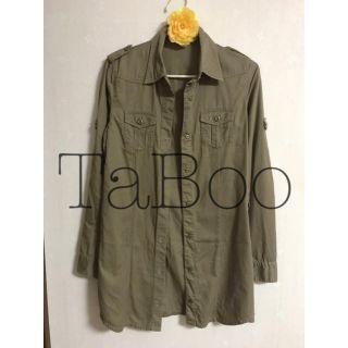 タブー(TaBoo)のTaBoo♦︎カーキロングシャツ(シャツ/ブラウス(長袖/七分))