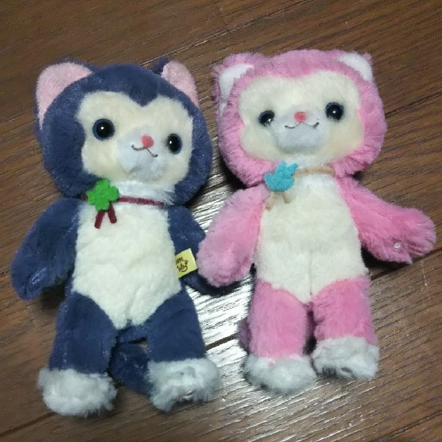 TAITO(タイトー)のハッピーテイルズ ピンク＆ブルー キッズ/ベビー/マタニティのおもちゃ(ぬいぐるみ/人形)の商品写真