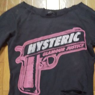 ヒステリックグラマー(HYSTERIC GLAMOUR)のダメージ加工 ロングTシャツ(カットソー(長袖/七分))