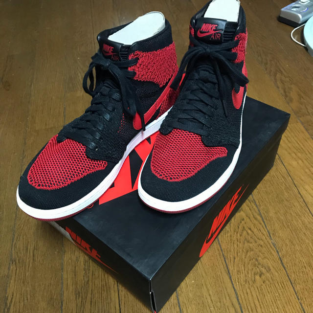 NIKE AIR JORDAN 1 FLYKNIT 27.0cm BRED