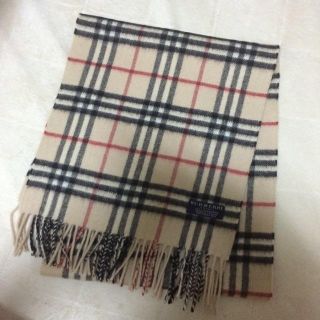 バーバリー(BURBERRY)のバーバリー マフラー チェック ベージュ(マフラー/ショール)