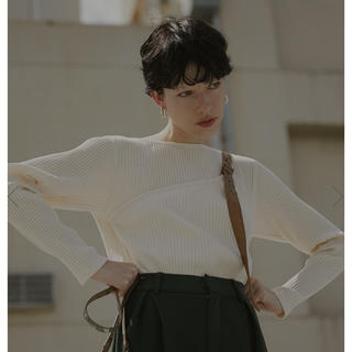 Ameri VINTAGE - BELTED LAYERED RIB TOPの通販 by maiko's ...
