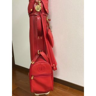 【激レア＆美品】バレンシアガ　BALENCIAGA 赤キャディバッグ ポーチ付き