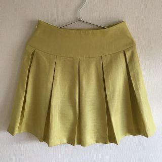 ミッシュマッシュ(MISCH MASCH)の【美品】misch masch ミッシュマッシュ スカート イエロー(ひざ丈スカート)