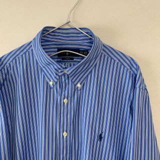 ラルフローレン(Ralph Lauren)の美品  POLO Ralph Lauren BDシャツ ストライプ ビッグサイズ(シャツ)