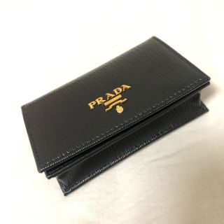 プラダ(PRADA)のPRADA 定番 名刺入れ 箱あり美品(名刺入れ/定期入れ)