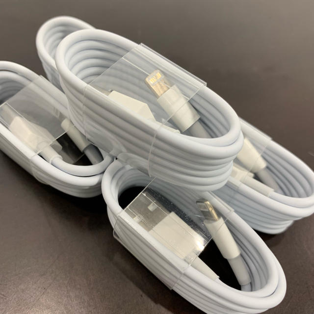 iPhone ライトニング ケーブル (急速充電 ・iPad対応) 5本 スマホ/家電/カメラのスマートフォン/携帯電話(バッテリー/充電器)の商品写真