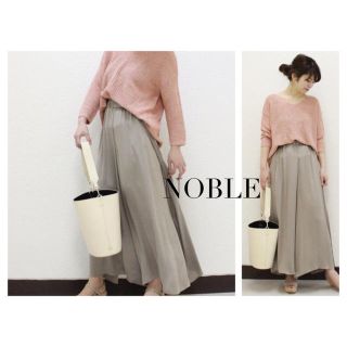 ノーブル(Noble)のNOBLE ドレープギャザーワイドパンツ(カジュアルパンツ)