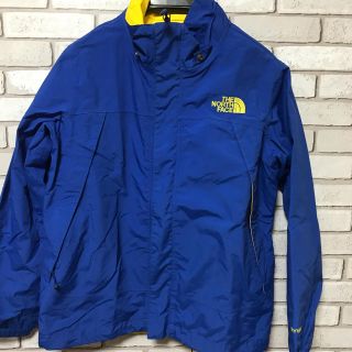 ザノースフェイス(THE NORTH FACE)のTHE NORTH FACE キッズ ナイロンパーカー ブルー×イエロー(ジャケット/上着)