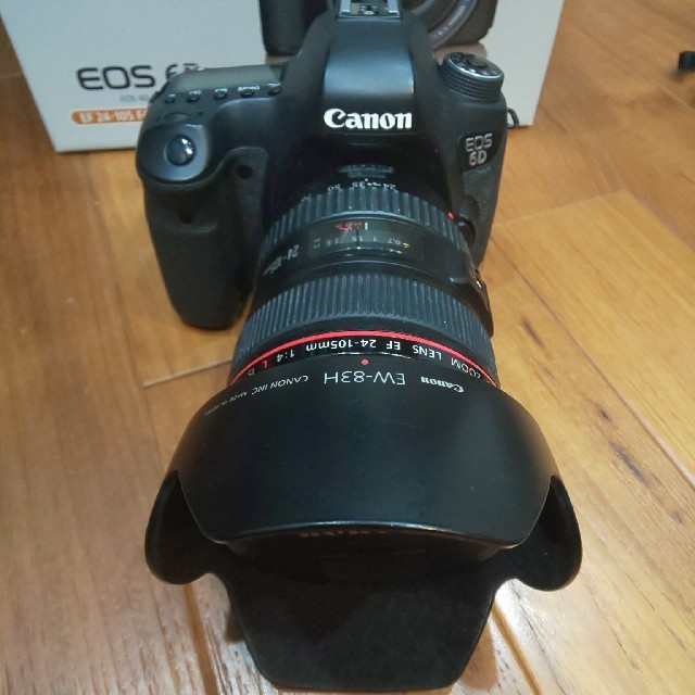 Canon(キヤノン)のEOS6D EF24-105 レンズセット+BG-E13 スマホ/家電/カメラのカメラ(デジタル一眼)の商品写真