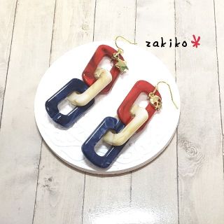 ＊イベント・ライブオススメ　トリコロールカラー　　ピアス＊(ピアス)