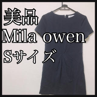 ミラオーウェン(Mila Owen)のMila owen ミラオーウェン ワンピース 秋 ブラック パーティ(ひざ丈ワンピース)
