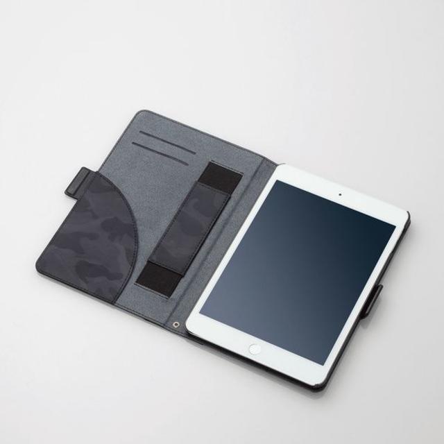 ELECOM(エレコム)の【カモフラブラック】iPad mini 4用ファブリックカバー スマホ/家電/カメラのスマホアクセサリー(iPadケース)の商品写真