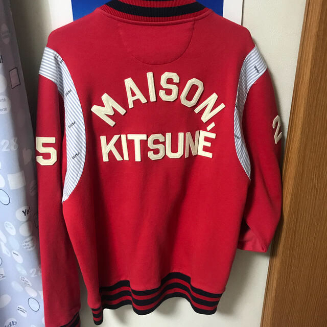 MAISON KITSUNE'(メゾンキツネ)のMAISON KITSUNE  テディ ジャケット メンズのジャケット/アウター(スタジャン)の商品写真