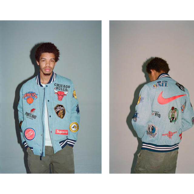 Supreme(シュプリーム)のSupreme NBA Teams Denim Warm-Up Jacket メンズのジャケット/アウター(スタジャン)の商品写真