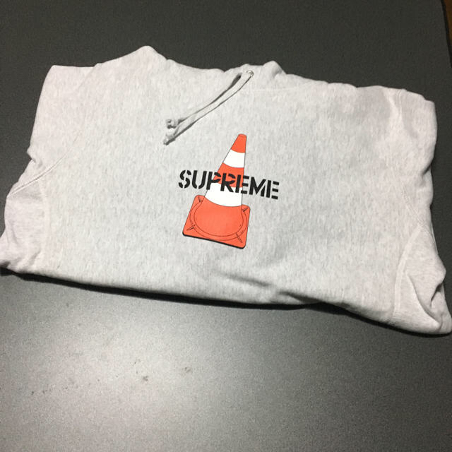 19fw supreme cone hooded ash gray M