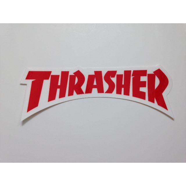 THRASHER(スラッシャー)の【THRASHER】ダイカットロゴステッカー　レッド メンズのファッション小物(その他)の商品写真