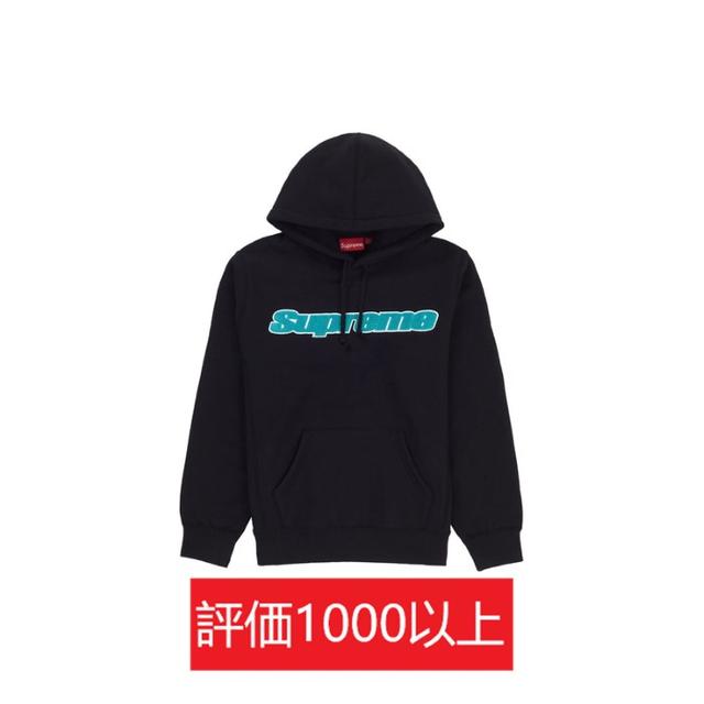 Supreme Chenille Hooded Sweatshirt 黒L