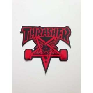 スラッシャー(THRASHER)のThrasher ステッカー　SK8Goat レッド(その他)