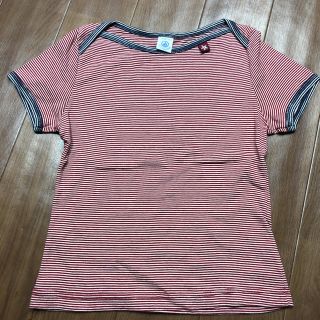 プチバトー(PETIT BATEAU)のPETIT BATEAU プチバトー ミラレTシャツ/カットソー 赤 12ans(Tシャツ(半袖/袖なし))