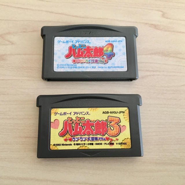 任天堂(ニンテンドウ)のとっとこハム太郎３ とっとこハム太郎４ ゲームボーイアドバンス GBA エンタメ/ホビーのゲームソフト/ゲーム機本体(家庭用ゲームソフト)の商品写真