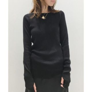 アパルトモンドゥーズィエムクラス(L'Appartement DEUXIEME CLASSE)の新品未使用 タグ付き L'Appartement ボートネック Rib Knit(ニット/セーター)