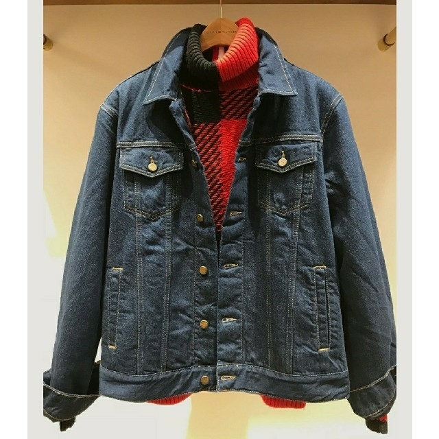 TOMMY HILFIGER(トミーヒルフィガー)の定価23000円＋税！XL新品 80s トミーヒルフィガー 暖か裏地付 Ｇジャン メンズのジャケット/アウター(Gジャン/デニムジャケット)の商品写真