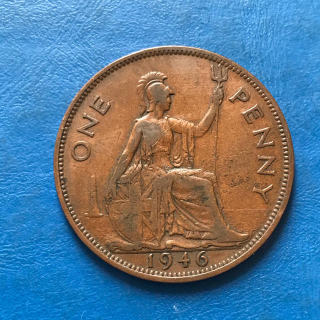 イギリスコイン 1ペニー銅貨 1946年の通販 by 浜名湖の主's shop｜ラクマ