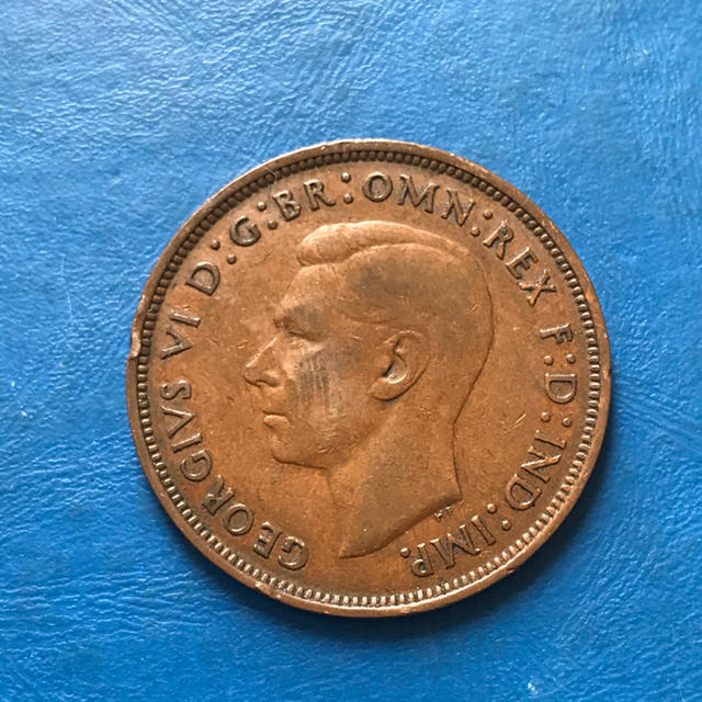 イギリスコイン 1ペニー銅貨 1946年の通販 by 浜名湖の主's shop｜ラクマ