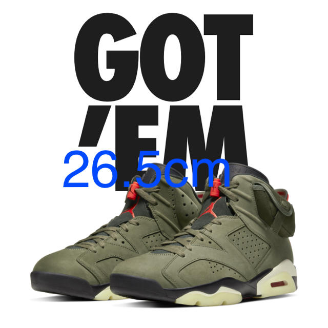 26.5cm TRAVIS SCOTT X NIKE AIR JORDAN 6