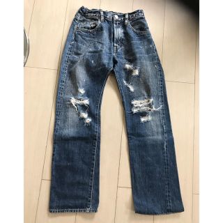 デニムダンガリー(DENIM DUNGAREE)の◆ デニム&ダンガリー☆ストレート ダメージ ジーンズ 12(パンツ/スパッツ)