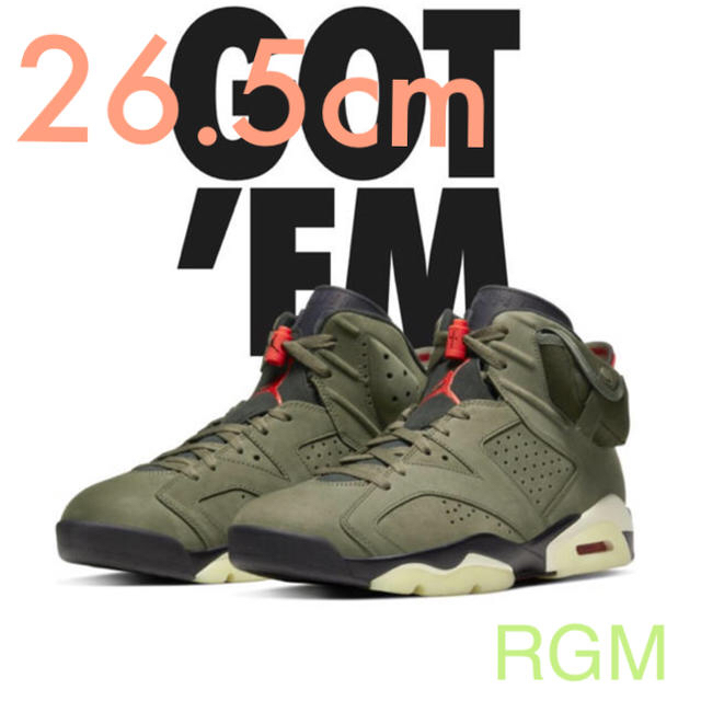 NIKE AIR JORDAN 6 TRAVIS SCOTT 26.5cm