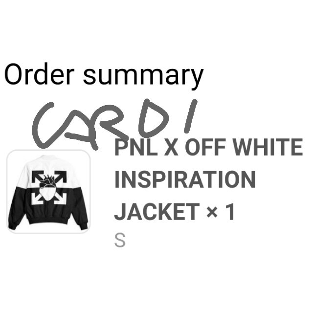 OFF-WHITE(オフホワイト)のoff-white PNL inspiration ﾅｲﾛﾝ ｼﾞｬｹｯﾄ S メンズのジャケット/アウター(ナイロンジャケット)の商品写真
