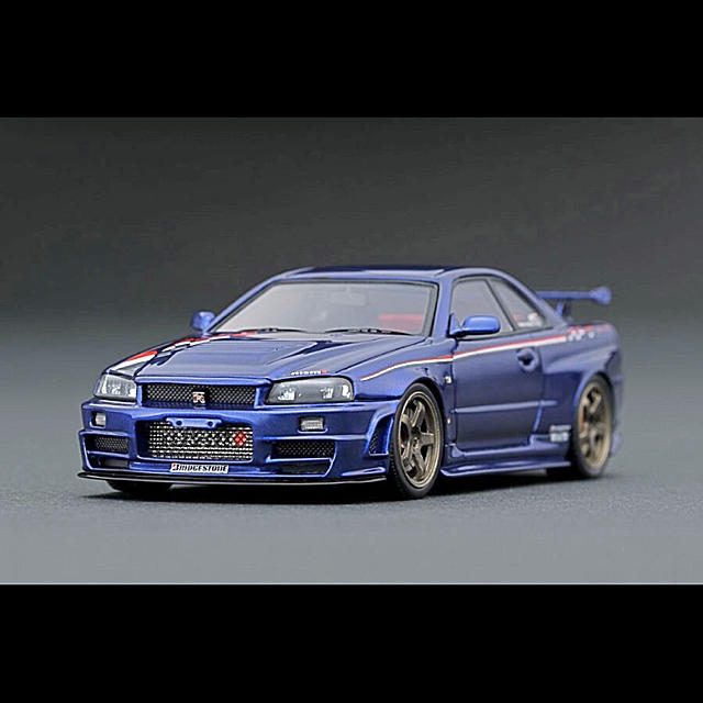 1/43 Nismo R34 GT-R Z-tune Bayside Blueおもちゃ/ぬいぐるみ