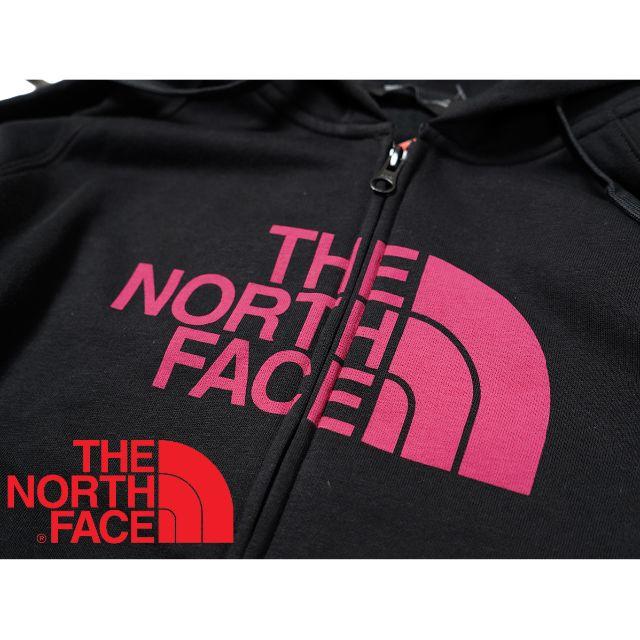 THE NORTH FACE(ザノースフェイス)のノースフェイス ★ XS レディース ブラックピンク パーカー 海外限定 レディースのトップス(パーカー)の商品写真